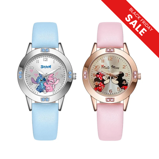 StitchTime™ – Stitch & Mickey Minnie Quartz Horloge