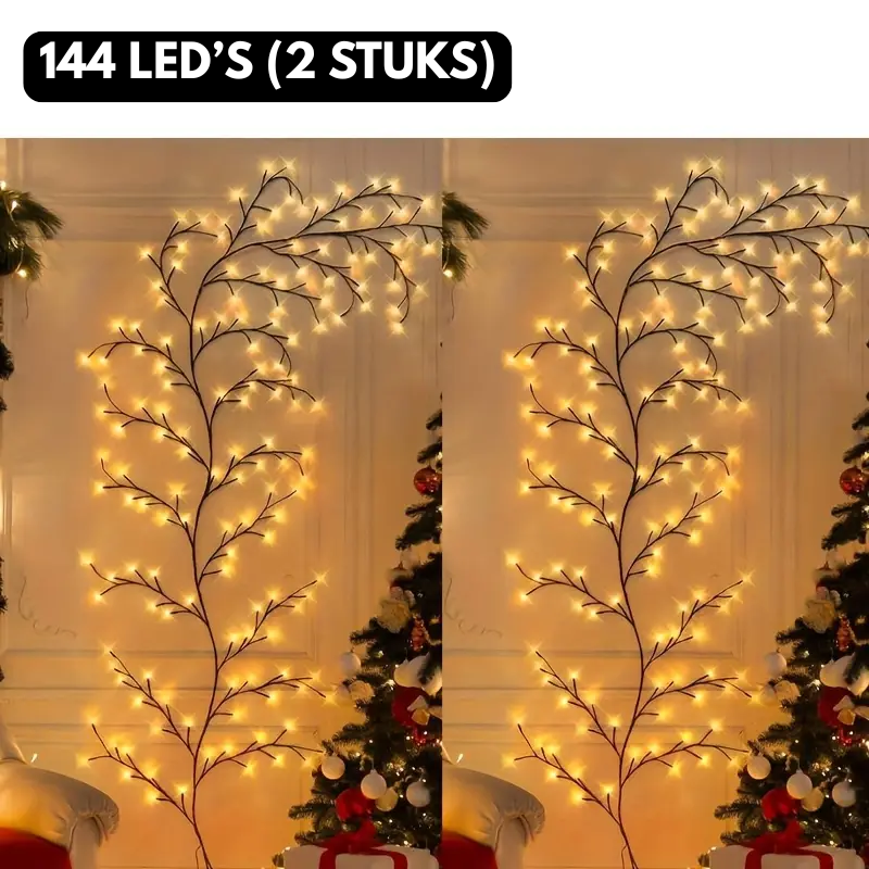 LumiVine™ – Buigbare LED Wilgentaklamp met Lichtjes