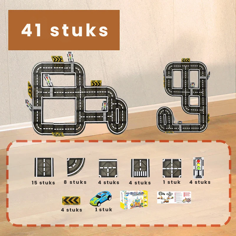TrackMaster™ – Creatief & Leuk – Magnetische Bouwbaan Set