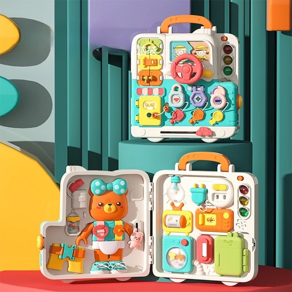 <font dir="auto" style="vertical-align: inherit;"><font dir="auto" style="vertical-align: inherit;">Jouets éducatifs Montessori Busy Board pour bébés et tout-petits de 1 à 3 ans : Jouets éducatifs précoces pour la motricité fine</font></font>