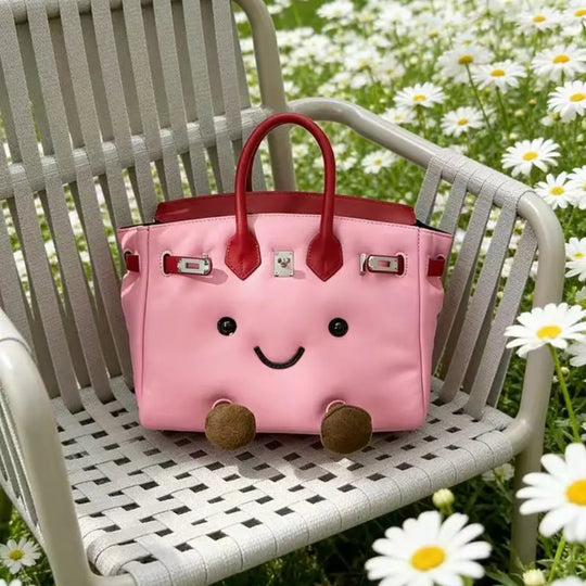 SunnyPurse – Pluche Handtasje Knuffel met Gezichtje in Vrolijke Kleuren