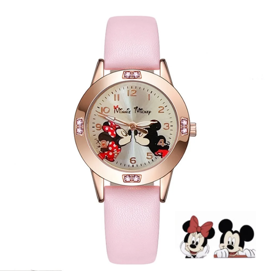 StitchTime™ – Stitch & Mickey Minnie Quartz Horloge