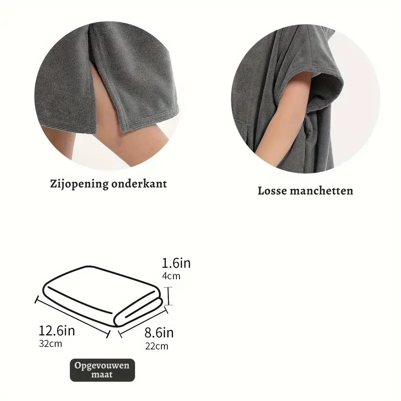 AquaWrap™ – Superabsorberende Sneldrogende Badjas & Handdoek