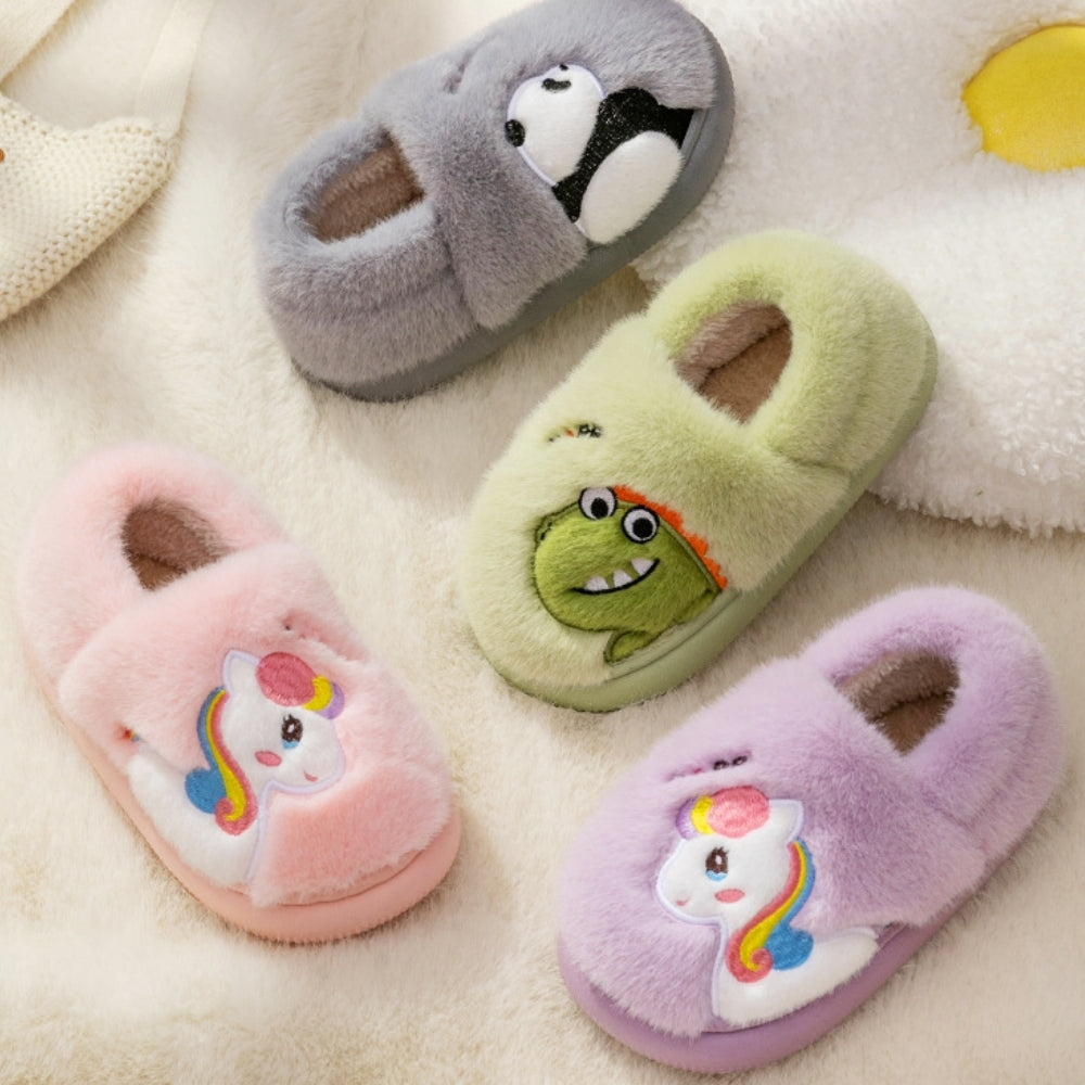 CozyDino – Gevoerde Kinderhuisschoenen