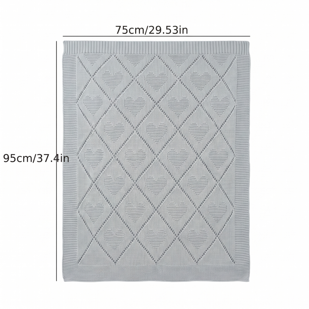 CozyCotton – Soft Cotton Knitted Baby Blanket, Cosy Comfort for Babies