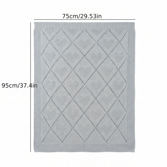 CozyCotton – Soft Cotton Knitted Baby Blanket, Cosy Comfort for Babies