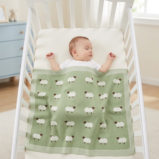 TenderWrap – Zachte Katoenen Babydeken – Comfort voor Elk Seizoen