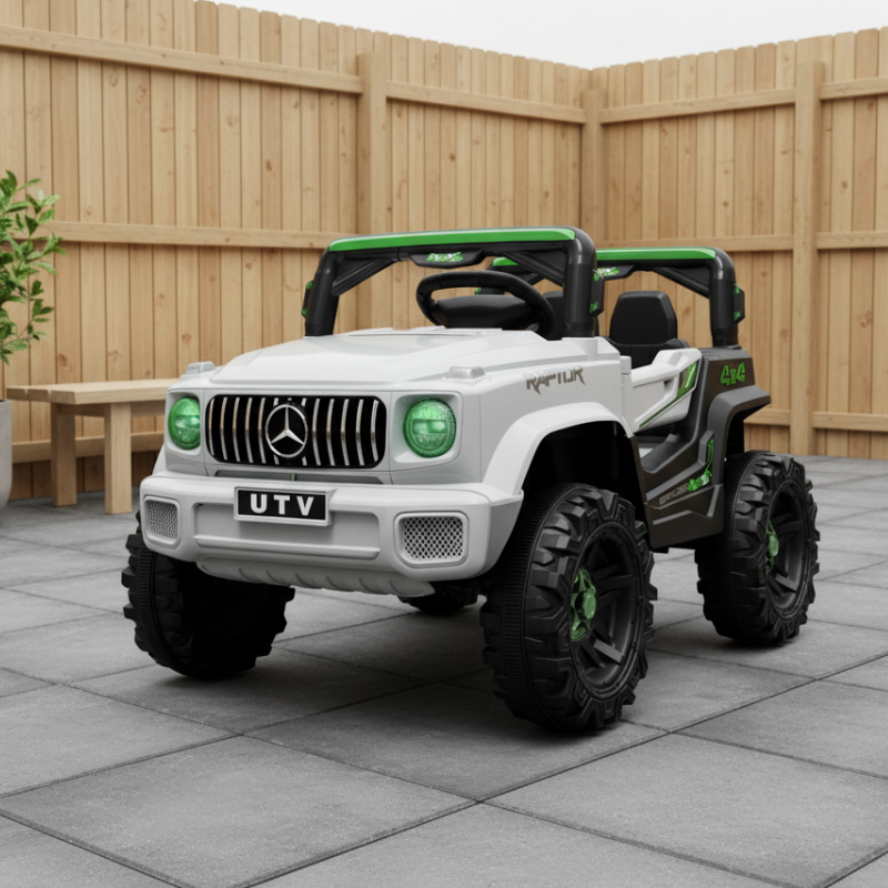 KidDrive – Grijze Elektrische Kinderauto 4WD