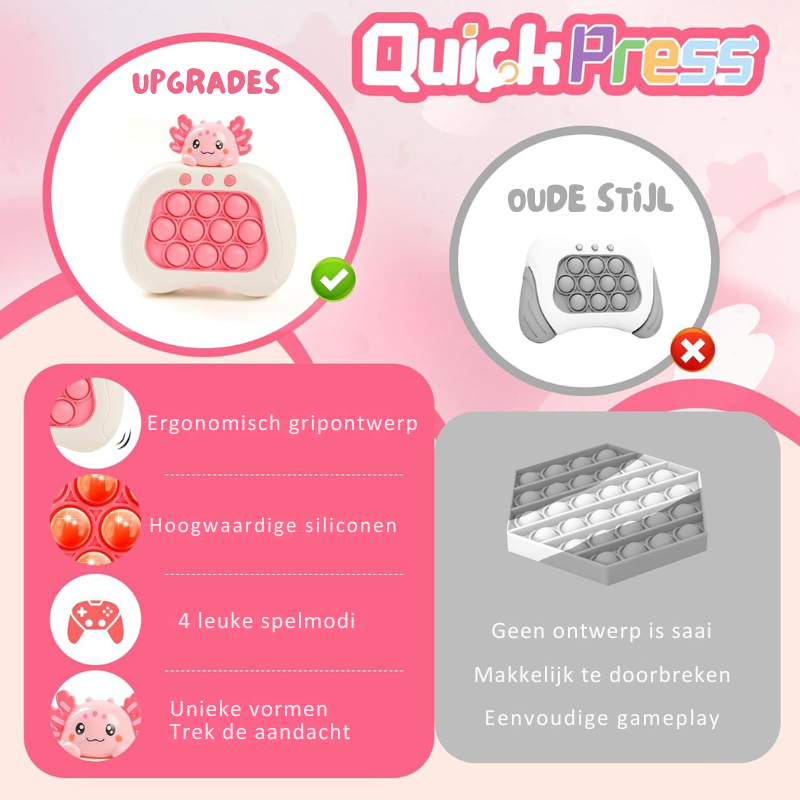 JoyPop™ – Fidget Spelconsole voor Peuters, Educatief en Sensorisch