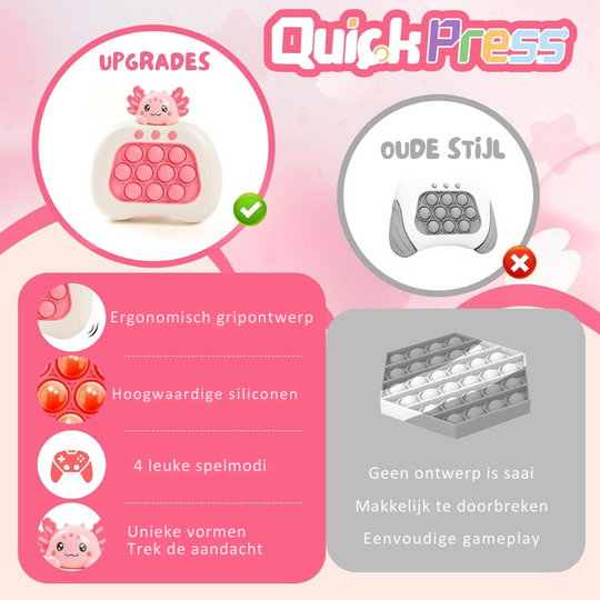 JoyPop™ – Fidget Spelconsole voor Peuters, Educatief en Sensorisch