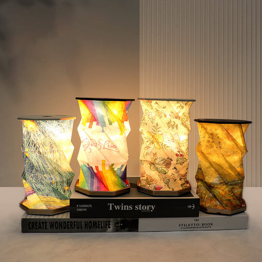 GlowFold™ – Vouwbaar Roterend LED Nachtlampje – USB Oplaadbaar