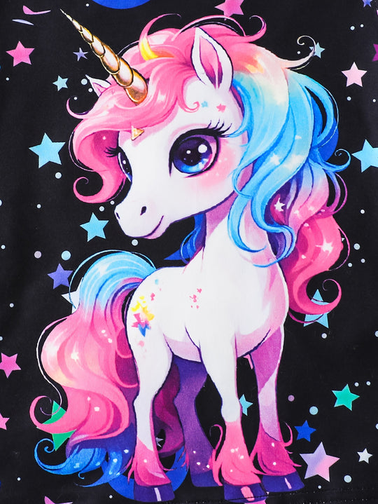 UnicornGlow™ – Meisjes Pyjama Set – Magische Sterrenprint & Lichtgevende Details