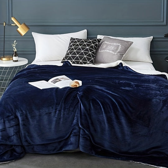 FlipFleece™ – Omkeerbare Sherpa Fleece Deken – Zachte Pluche Flanellen Plaid