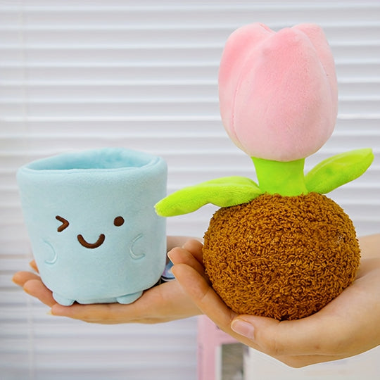 PlantPals™ – 2-in-1 Schattige Pluche Plantenpoppen