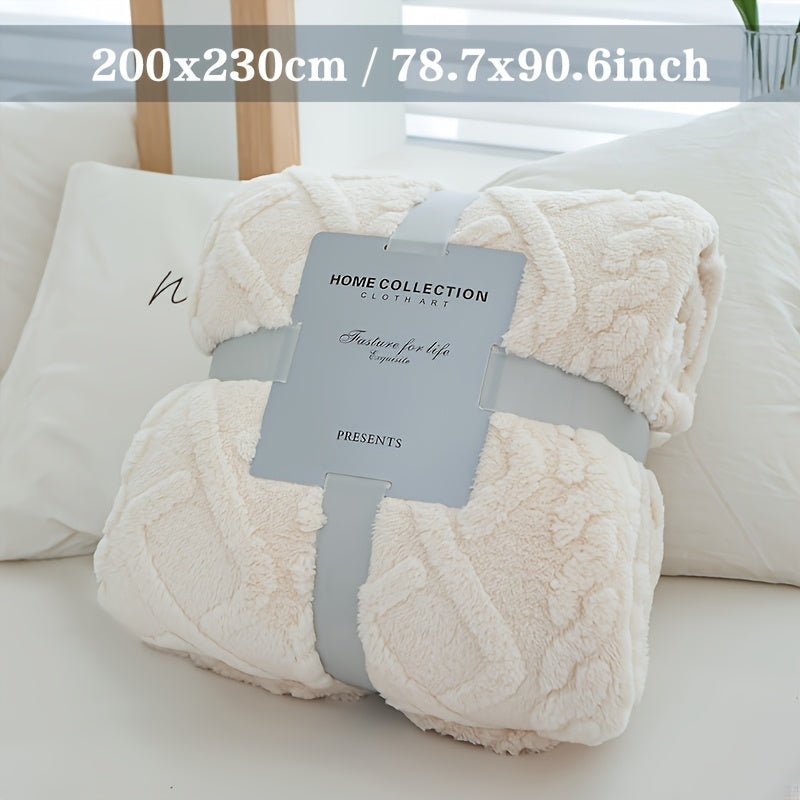KnitCloud™ – 3D Kabelbrei Fleece Deken – Ultrazachte Microfiber Plaid