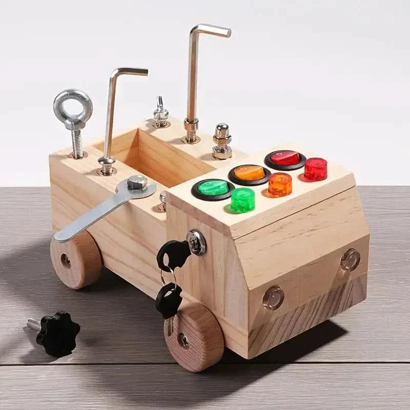 SkillBoard – Montessori Activiteitenbord met LED & Tools