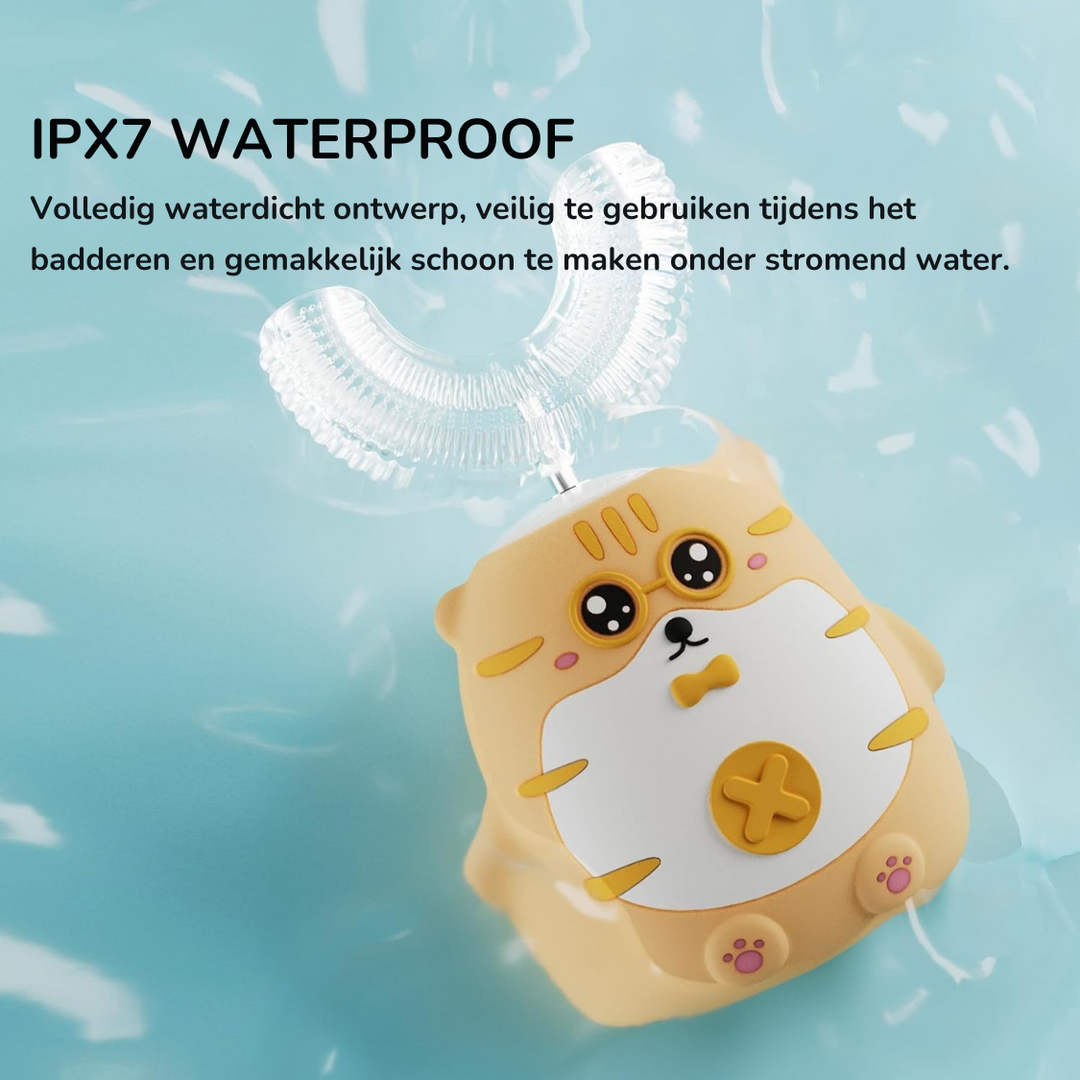 MiloBrush Tiger Edition™ - 360° Kindertandenborstel Set