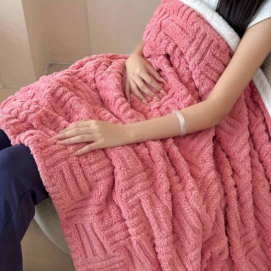 GeoSherpa™ – Omkeerbare Sherpa Deken – Verdikte Taffeta Plaid