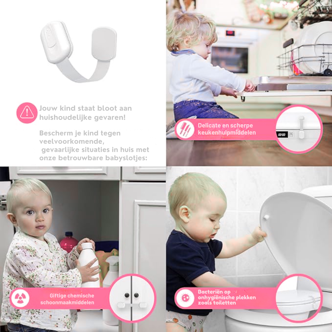 KidSafe™ – De Onzichtbare Veiligheidssloten (8 Pack)