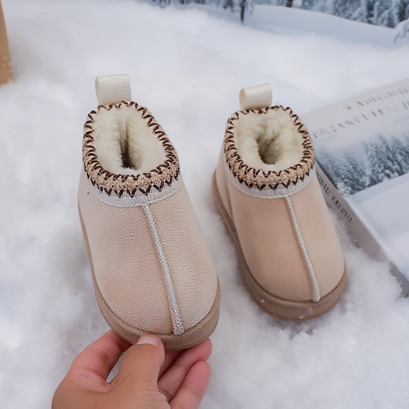 TinyBoots™ - Warme Suède Baby Winterlaarsjes Bontvoering