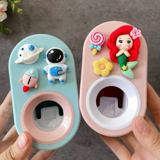 SmilePress™ – Automatische Cartoon Tandpastadispenser – Zonder Boren Wandhouder