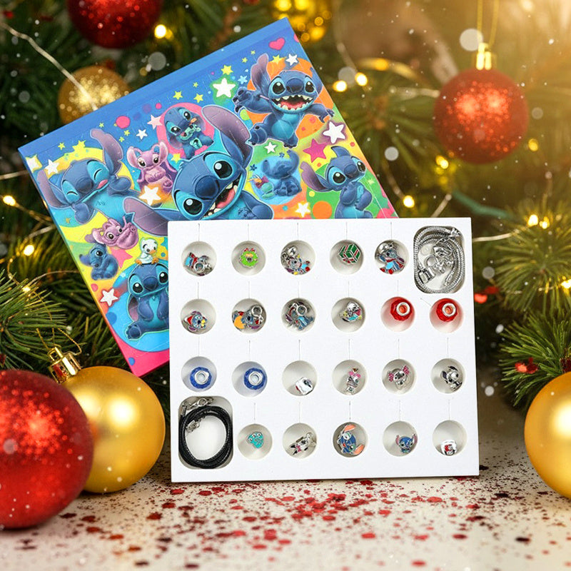 Stitch Adventskalender – 24-delige DIY Sieradenset voor Kinderen en Tieners