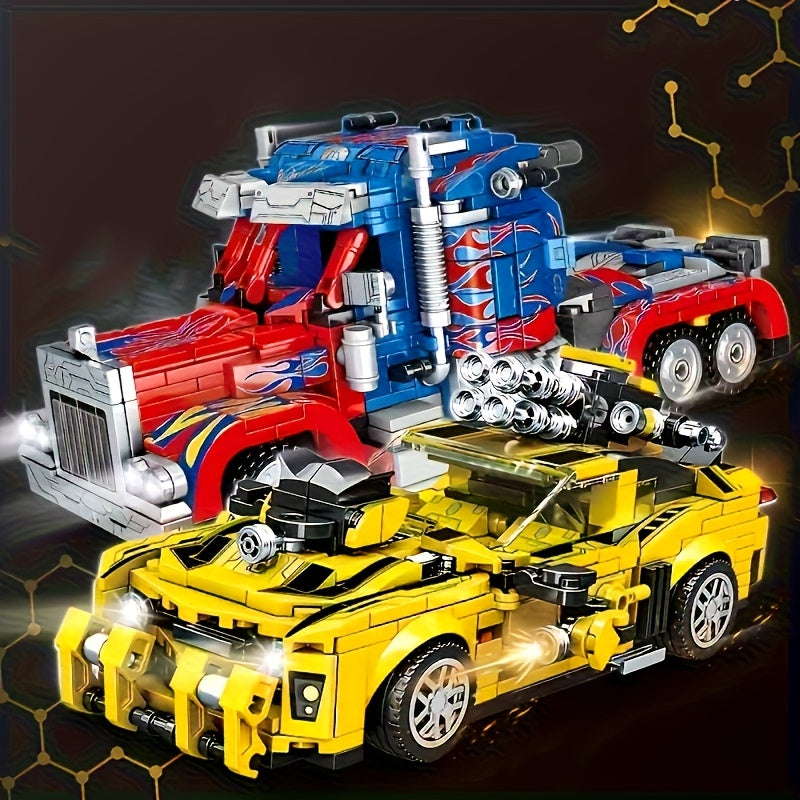 CyberBot™ – 1000-delige Transformers Bouwset – Optimus Prime & Bumblebee