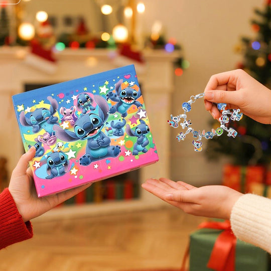 Stitch Adventskalender – 24-delige DIY Sieradenset voor Kinderen en Tieners