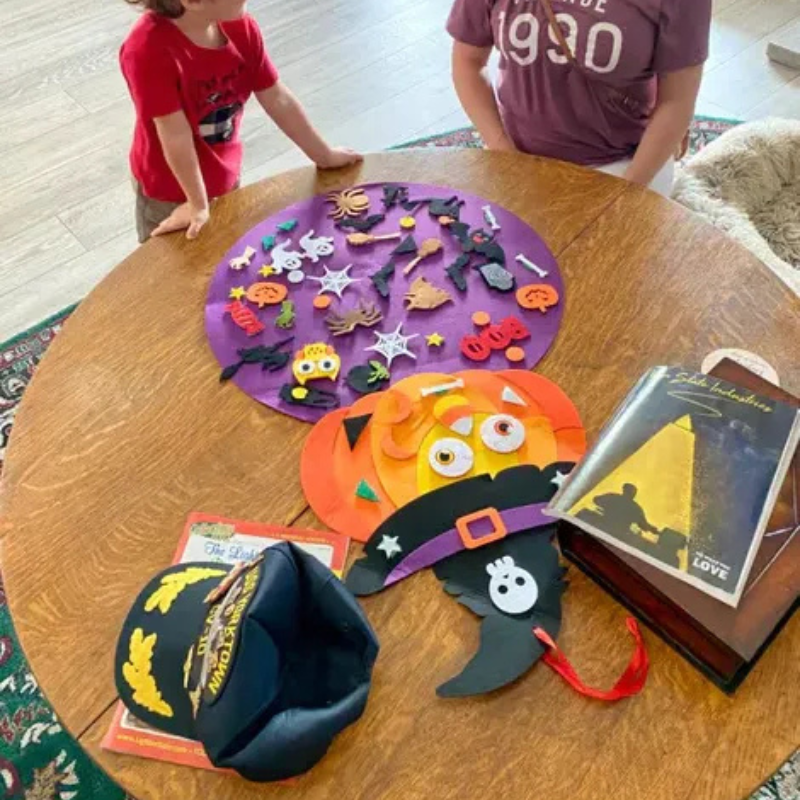 PumpkinPlay™ – DIY Halloween Pompoen Knutselset – Educatief Peuterspeelgoed in Vilt