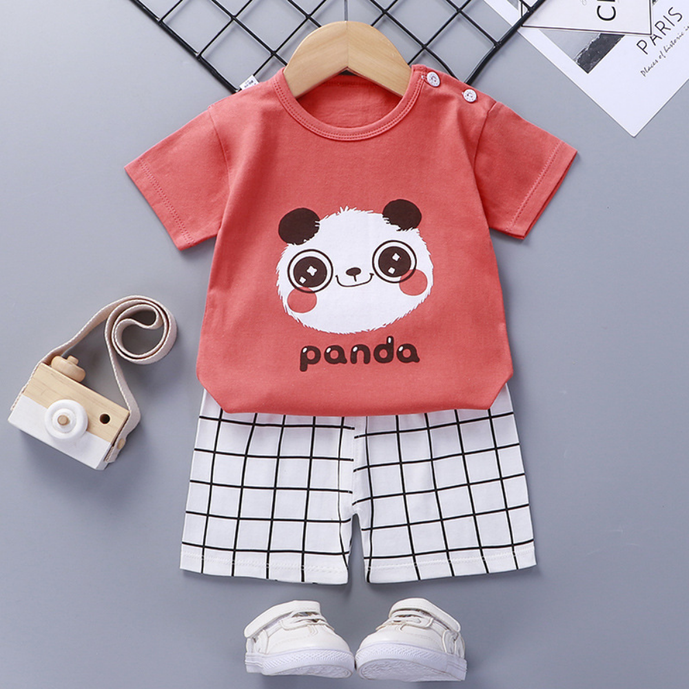 HappySprout – Kinder Zomerset met Cartoonprint