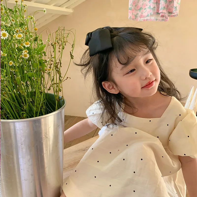 BowBloom kinderjurk met dubbele strikken - Milo & Moon