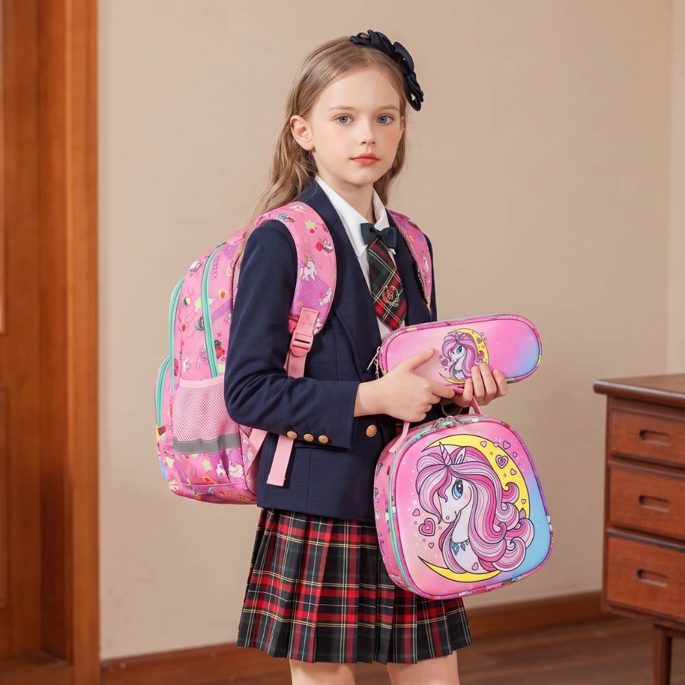 DreamUnicorn – 3-delige Schooltas Set voor Meisjes