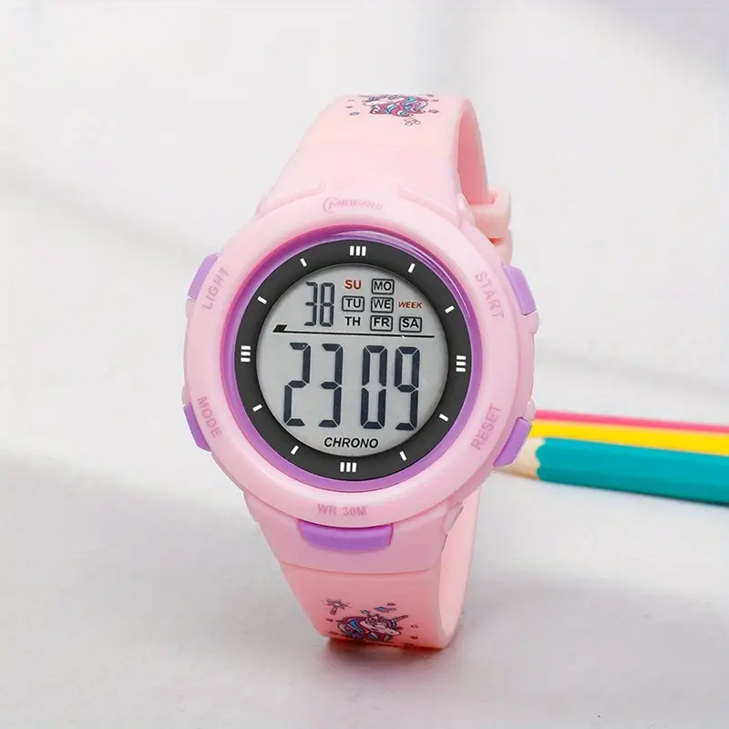 TimeShine™ – Waterdicht Digitaal Kinderhorloge – 30M Lichtgevende Display