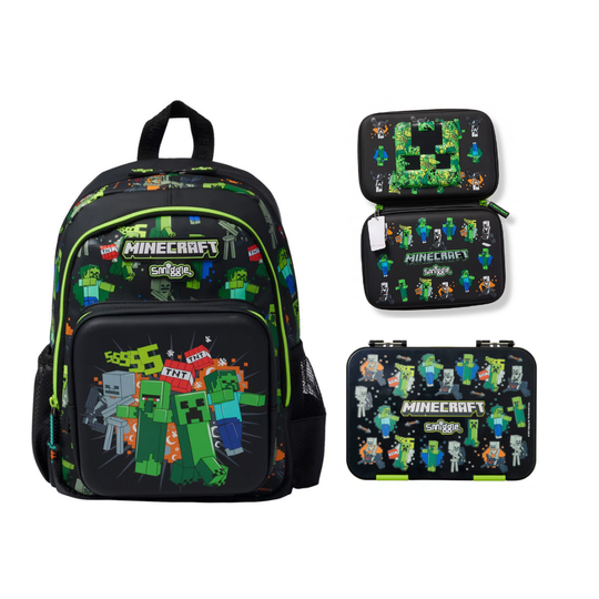 PixelTrail – Middelgrote Schoolrugzak met Accessoires