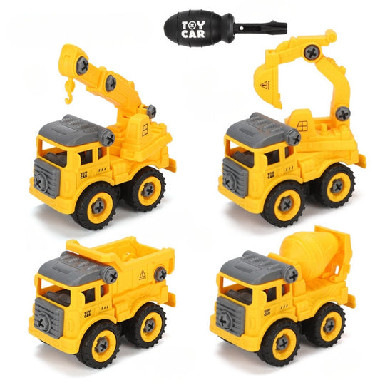 BuildTruck – Demonteerbare Bouwvoertuigen Speelset
