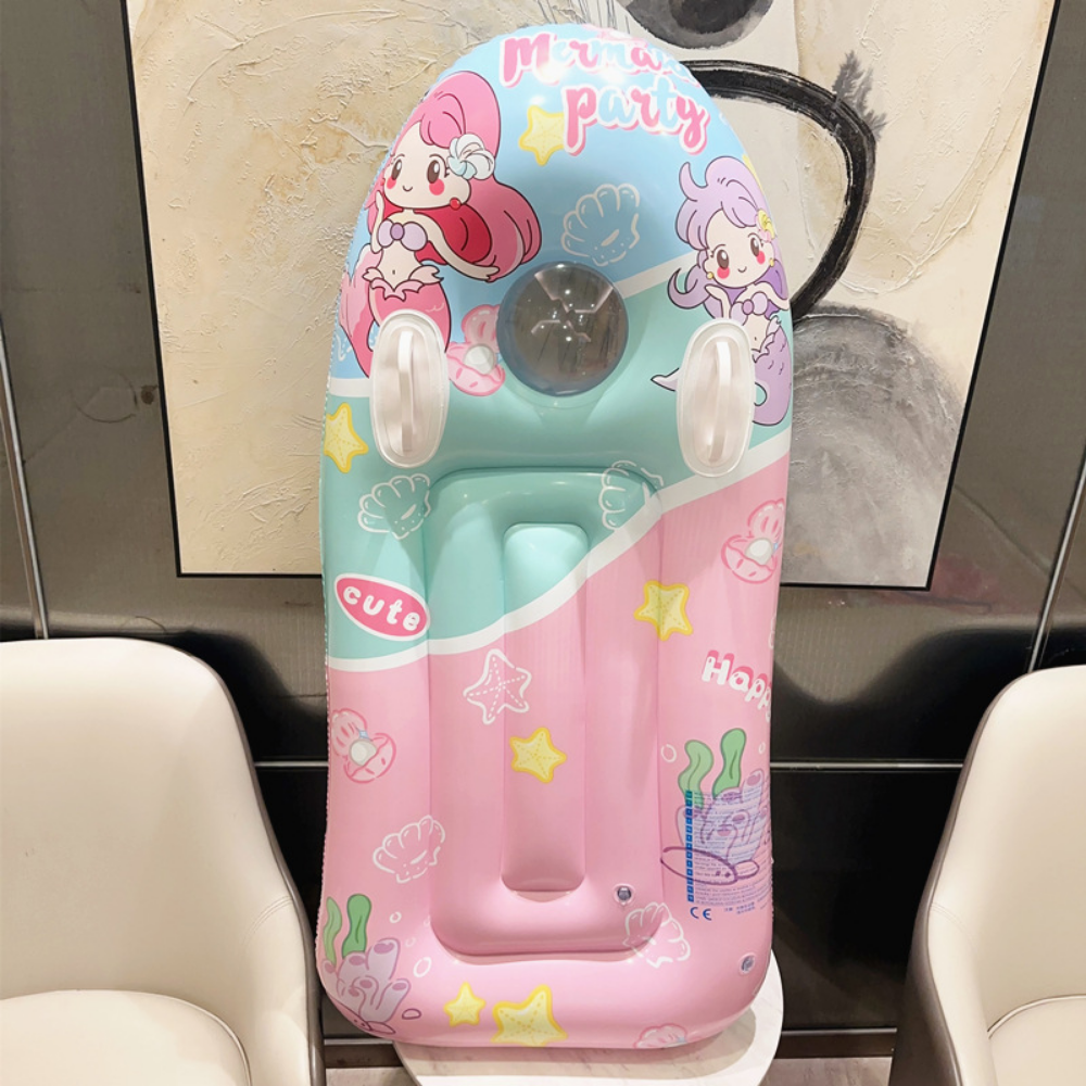 AquaPeek – Opblaasbaar Baby Zwemvlot met Transparant Kijkvenster