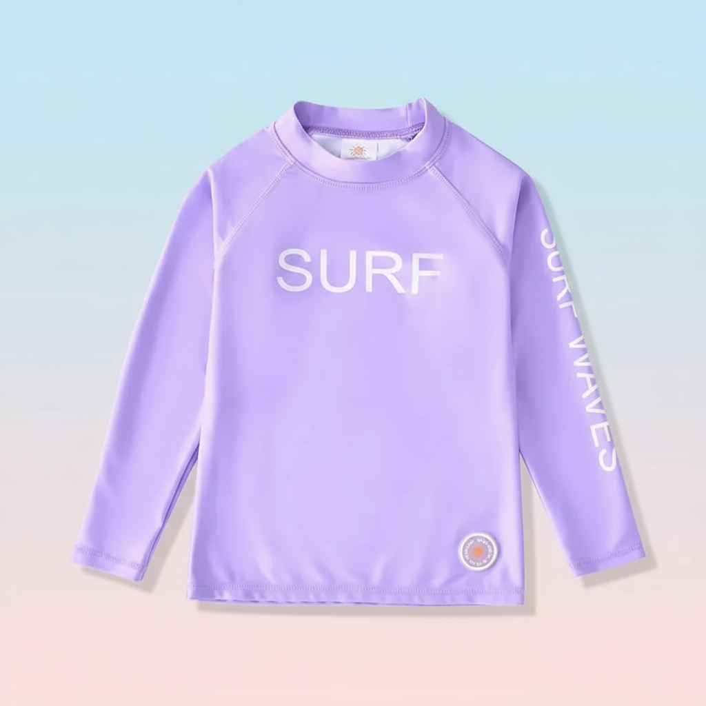 WaveGuard – Kinder Surfshirt met Lange Mouwen en UPF 50+