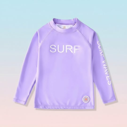 WaveGuard – Kinder Surfshirt met Lange Mouwen en UPF 50+