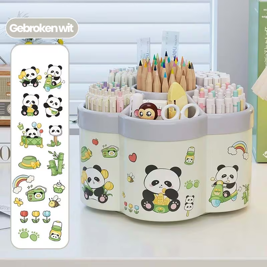 SpinSort™ – 360° Draaibare Bureau Organizer – Opbergbox met 6 Vakken