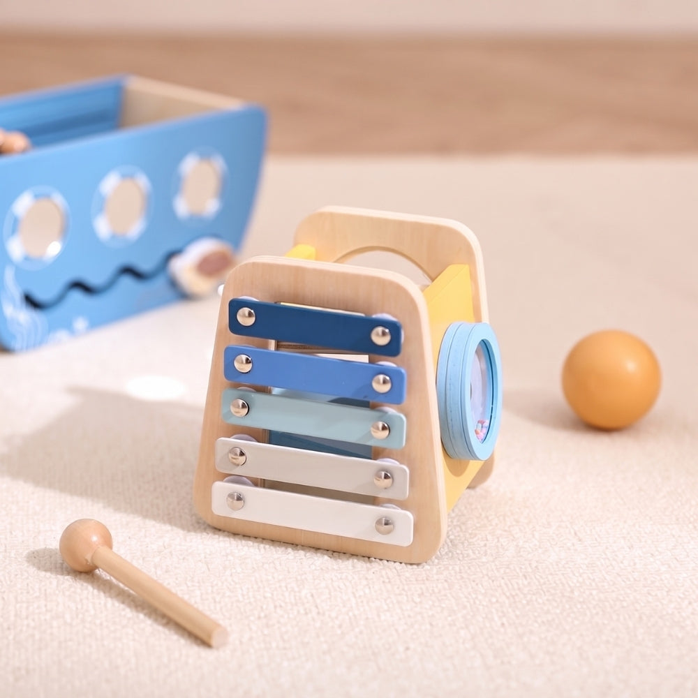PiratePlay – Houten Piratenschip 5-in-1 Speelset