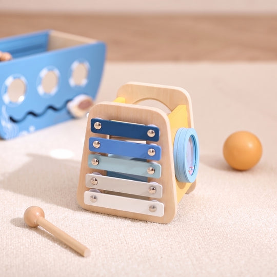 PiratePlay – Houten Piratenschip 5-in-1 Speelset
