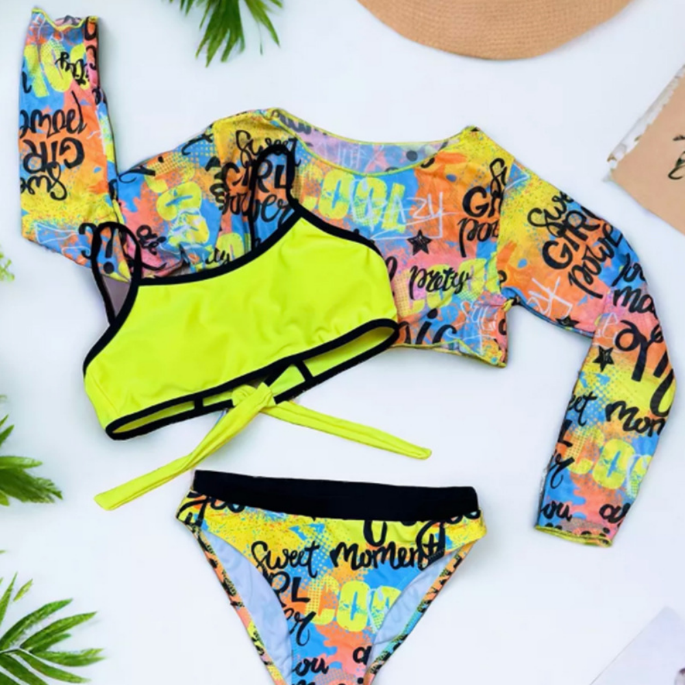 NeonSplash – 3-delige Zwemset voor Meisjes
