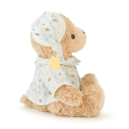 TeddyMia – Zachte Teddybeer in Gestreepte Pyjama