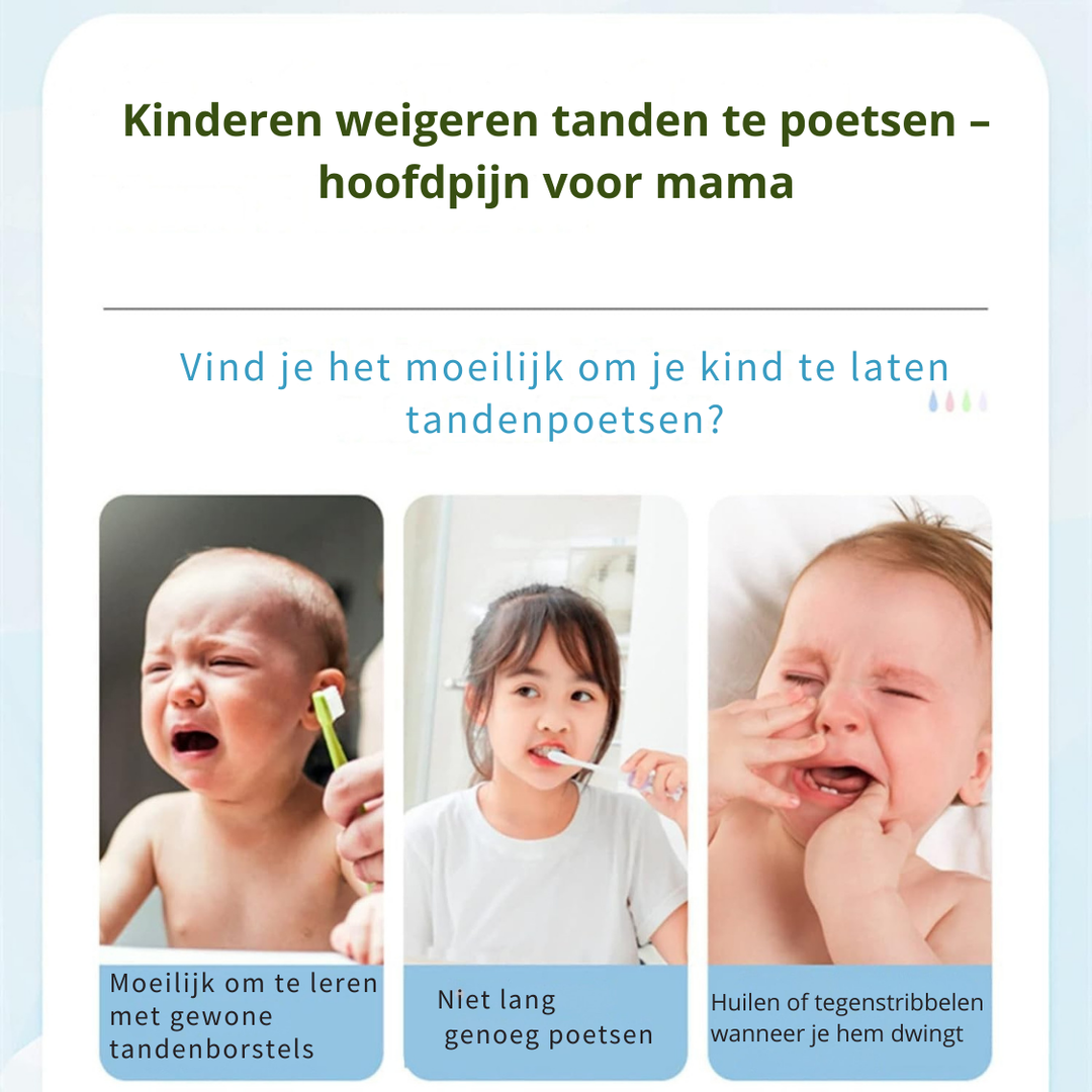 MiloBrush™ Kinder Handtandenborstel Set – 2-12 jaar