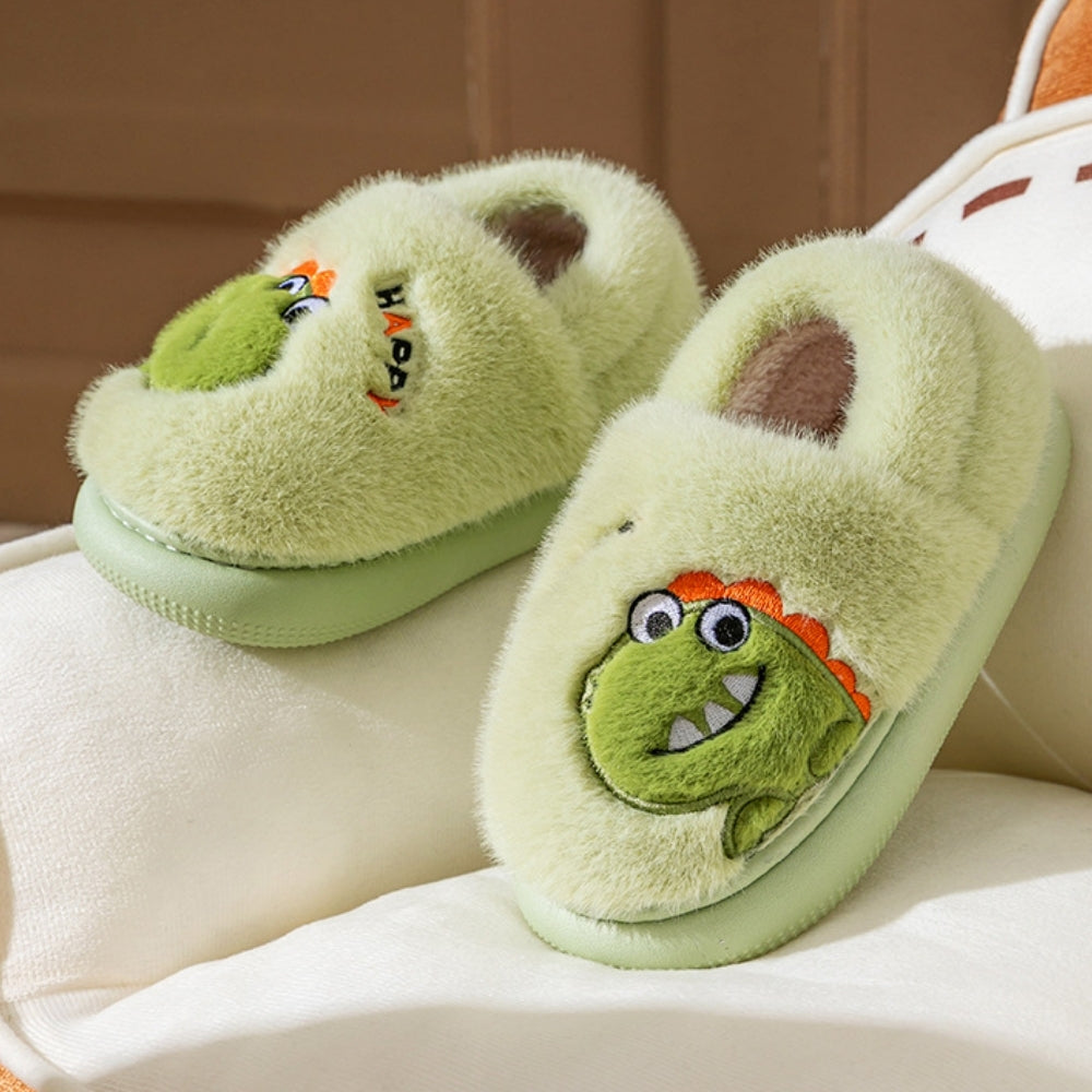 CozyDino – Gevoerde Kinderhuisschoenen