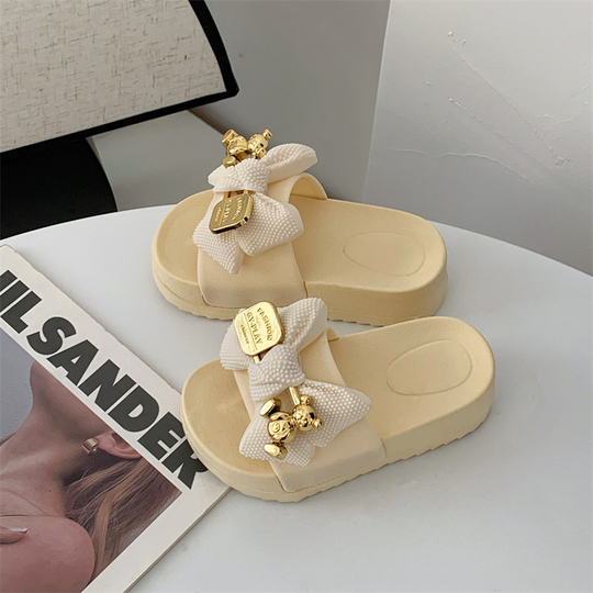 BowBear – Cartoon Strik en Beer Kinderslippers