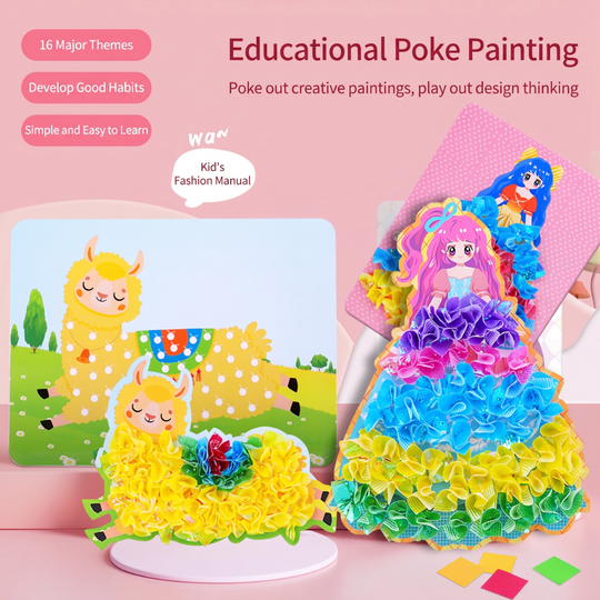 <font dir="auto" style="vertical-align: inherit;"><font dir="auto" style="vertical-align: inherit;">Livre de stickers créatifs pour filles, peinture à la main, tamponnage de princesse, bricolage, jouet éducatif</font></font>