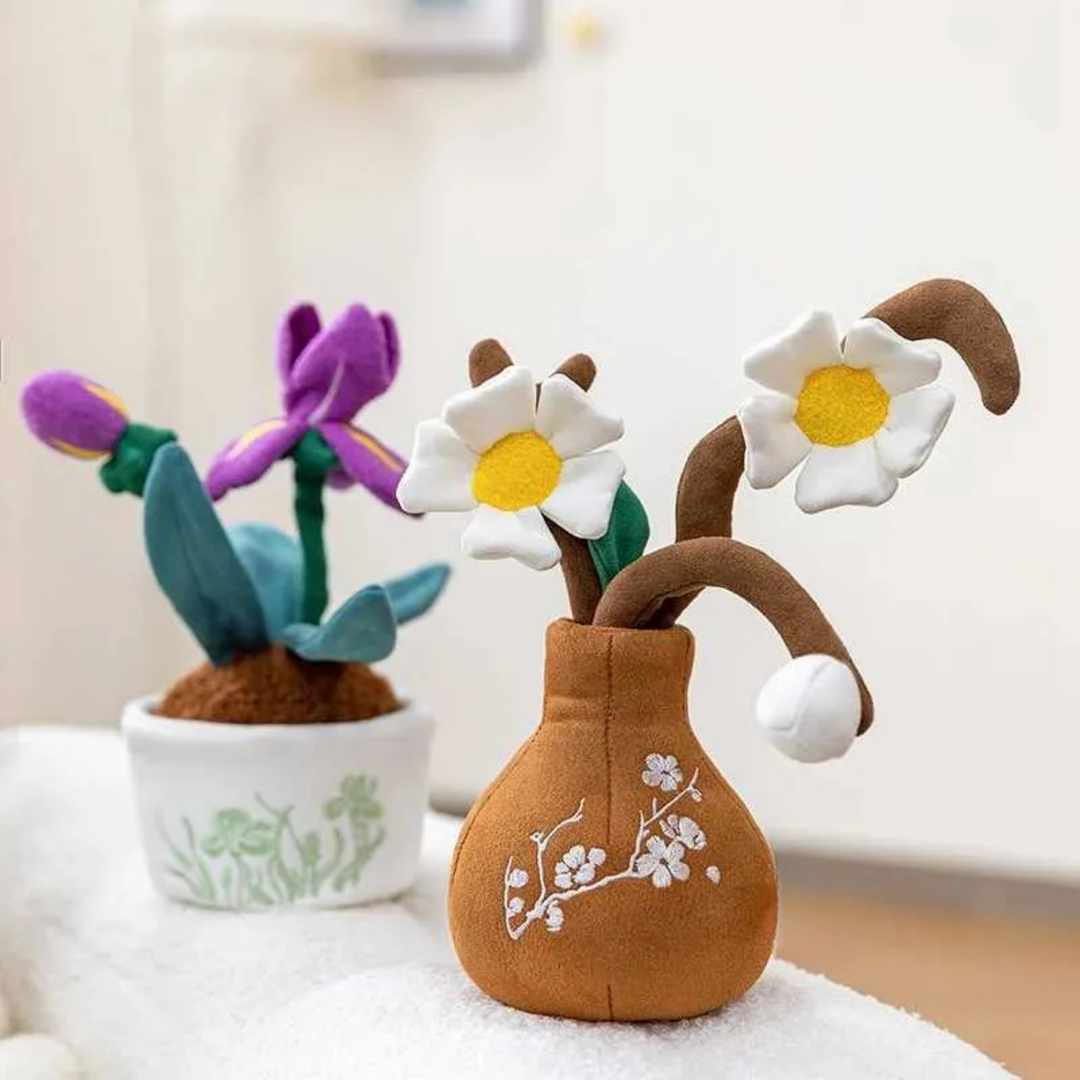 BloomFriends – Pluche Bloemen in Decoratieve Pot
