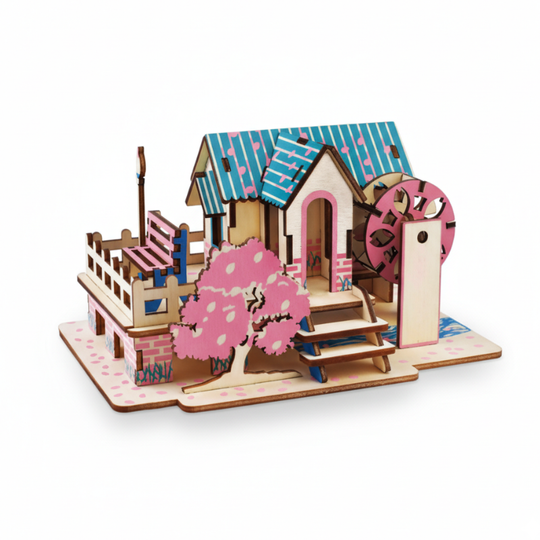 SpringCottage – 3D Houten Bouwpuzzel Cottage