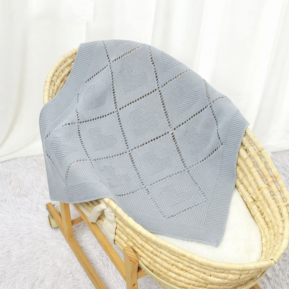 CozyCotton – Soft Cotton Knitted Baby Blanket, Cosy Comfort for Babies